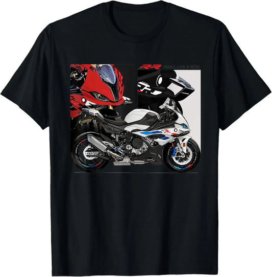 Motorcycle Racing Graphic T-Shirt – 100% Cotton Unisex Tee