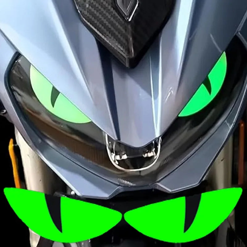 Reflective Devil's Eye Stickers for Car & Motorcycle – 1 Pair