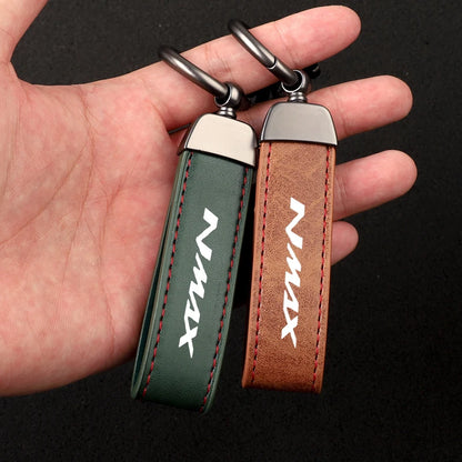 Carbon Fiber Motorcycle Keychain – Split Ring Key Pendant
