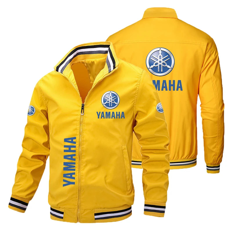 Motorsport Stand-Up Collar Zip Jacket – Men's Racing Graphic Outerwear