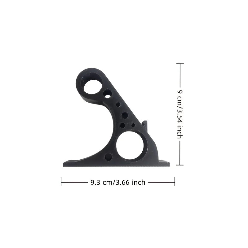3D Print Motorcycle Helmet Wall Holder – Double Ring Slot with Key Hook