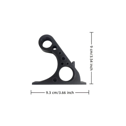 3D Print Motorcycle Helmet Wall Holder – Double Ring Slot with Key Hook