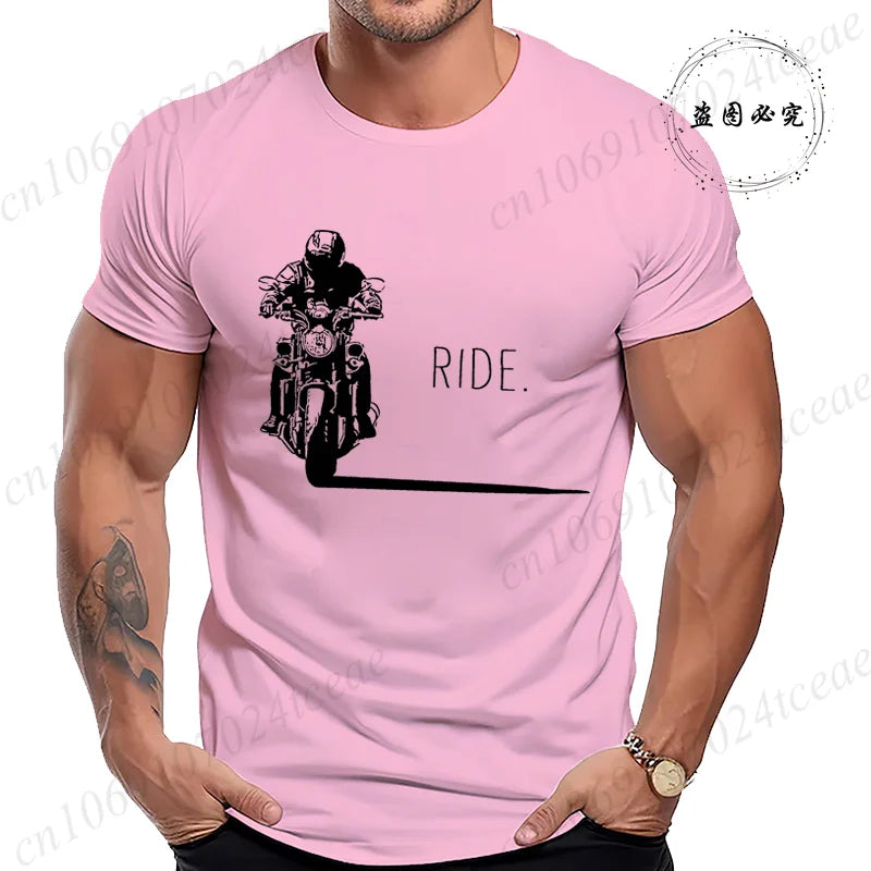 Men's Motorcycle Graphic T-Shirt | Minimalist RIDE. Biker Tee