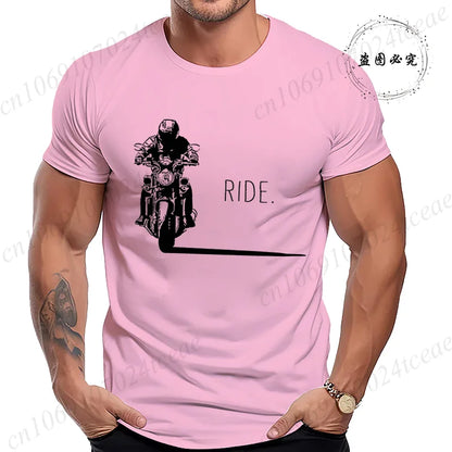 Men's Motorcycle Graphic T-Shirt | Minimalist RIDE. Biker Tee