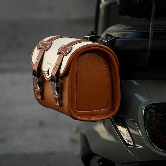 Universal Motorcycle Saddle Bags | PU Leather Side Tool Bags