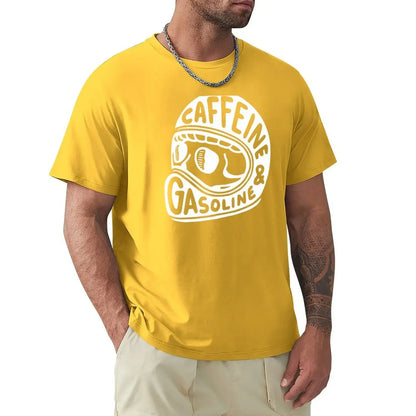 カフェイン＆ガソリン モトグラフィックTシャツ — 100%コットン | S–6XL | 11色