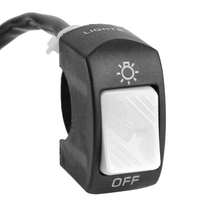 Interruptor de manillar de ENCENDIDO/APAGADO – Control universal para luz auxiliar de 22 mm