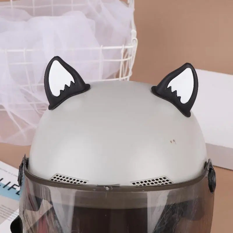 Adhesive Motorcycle Helmet Cat Ears
