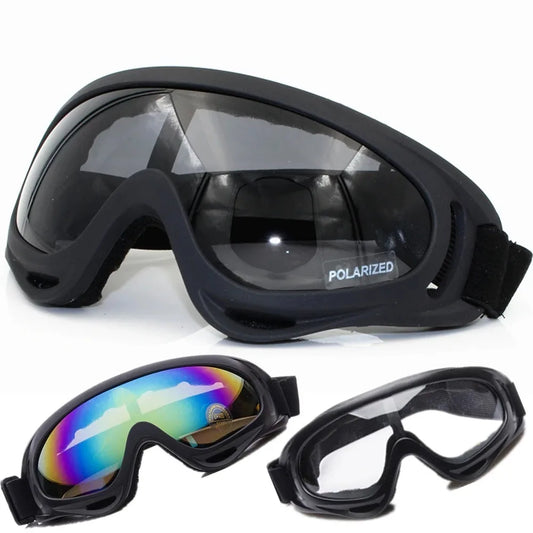 Tactical Windproof Motorcycle Goggles & Face Mask Protective Set