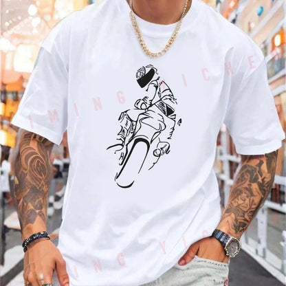 Motorcycle Rider Graphic T-Shirt – Moto Riders Summer Tee