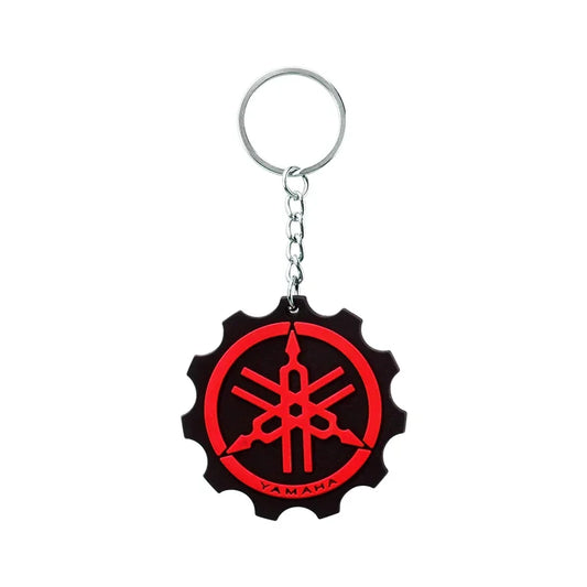 Motorcycle Tuning Fork Gear Keychain – PVC Moto Keyring
