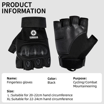 Motorcycle Riding Gloves – Touchscreen Half & Full Finger, L/XL