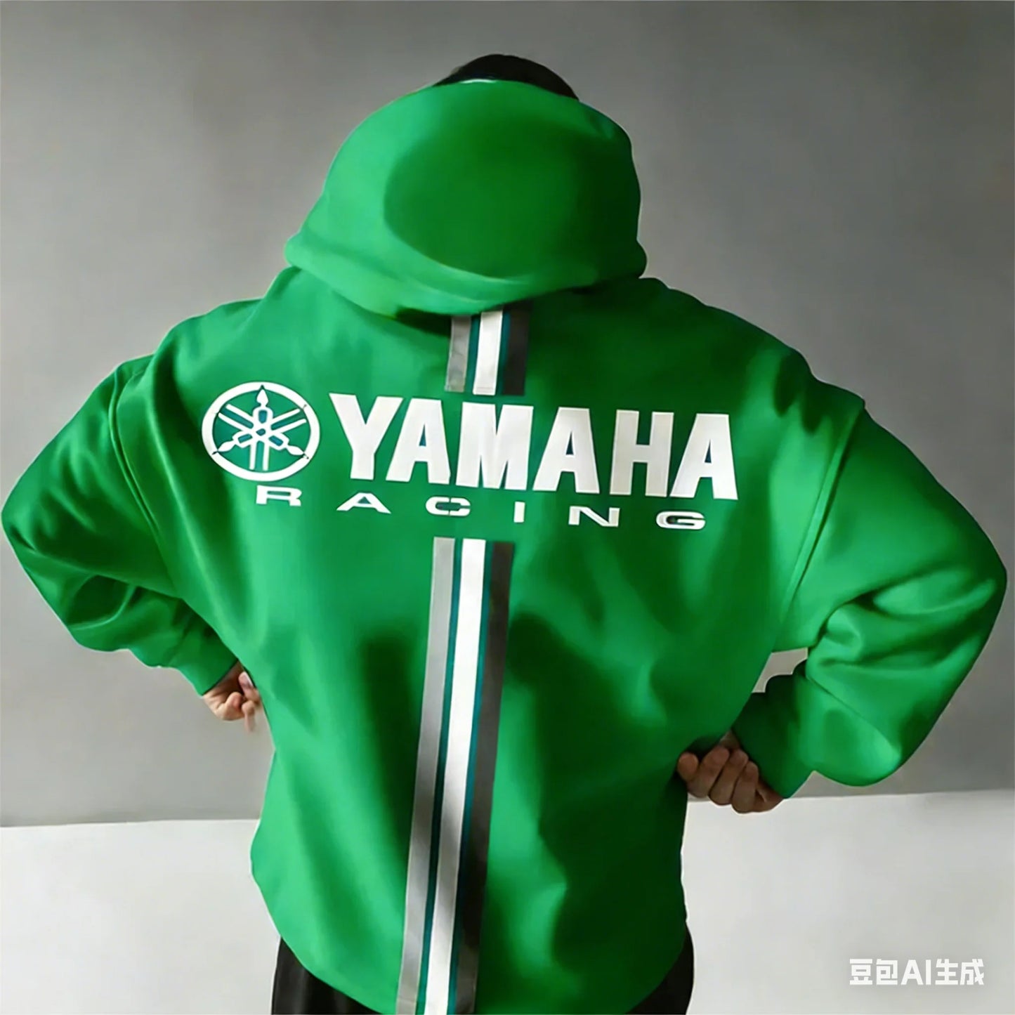 Motorcycle Racing Hoodie – Oversized Cotton Sweatshirt