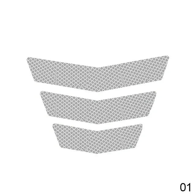 Reflective Motorcycle Arrow Stickers – Set of 3 | PVC Decal Tape