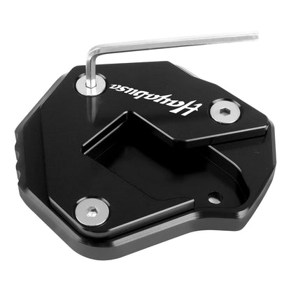 Placa de extensão do cavalete lateral de motocicleta – Base de alumínio usinada em CNC