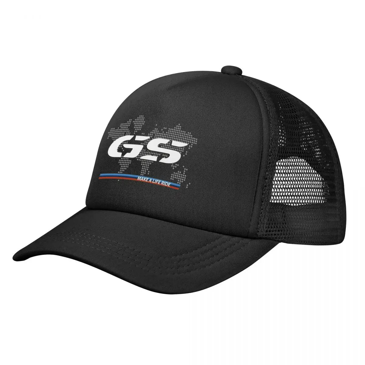Motorcycle Trucker Hat — Breathable Mesh Baseball Cap, 10 Styles