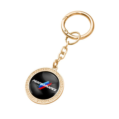 Rhinestone Premium Keychain Motorcycle