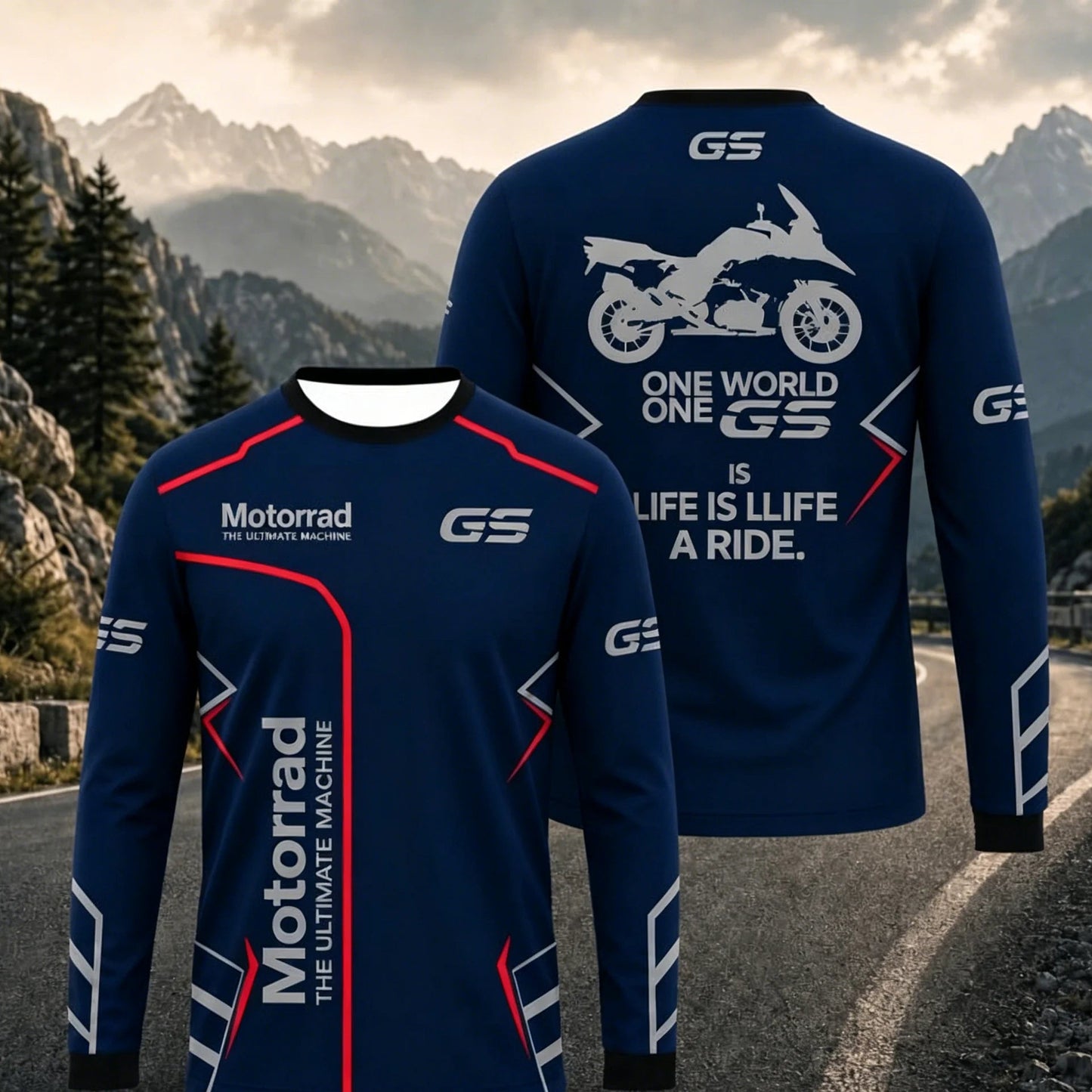 Motorcycle Long Sleeve Riding Jersey – Breathable, Anti-UV, Quick Dry – Men’s Outdoor Sport Shirt