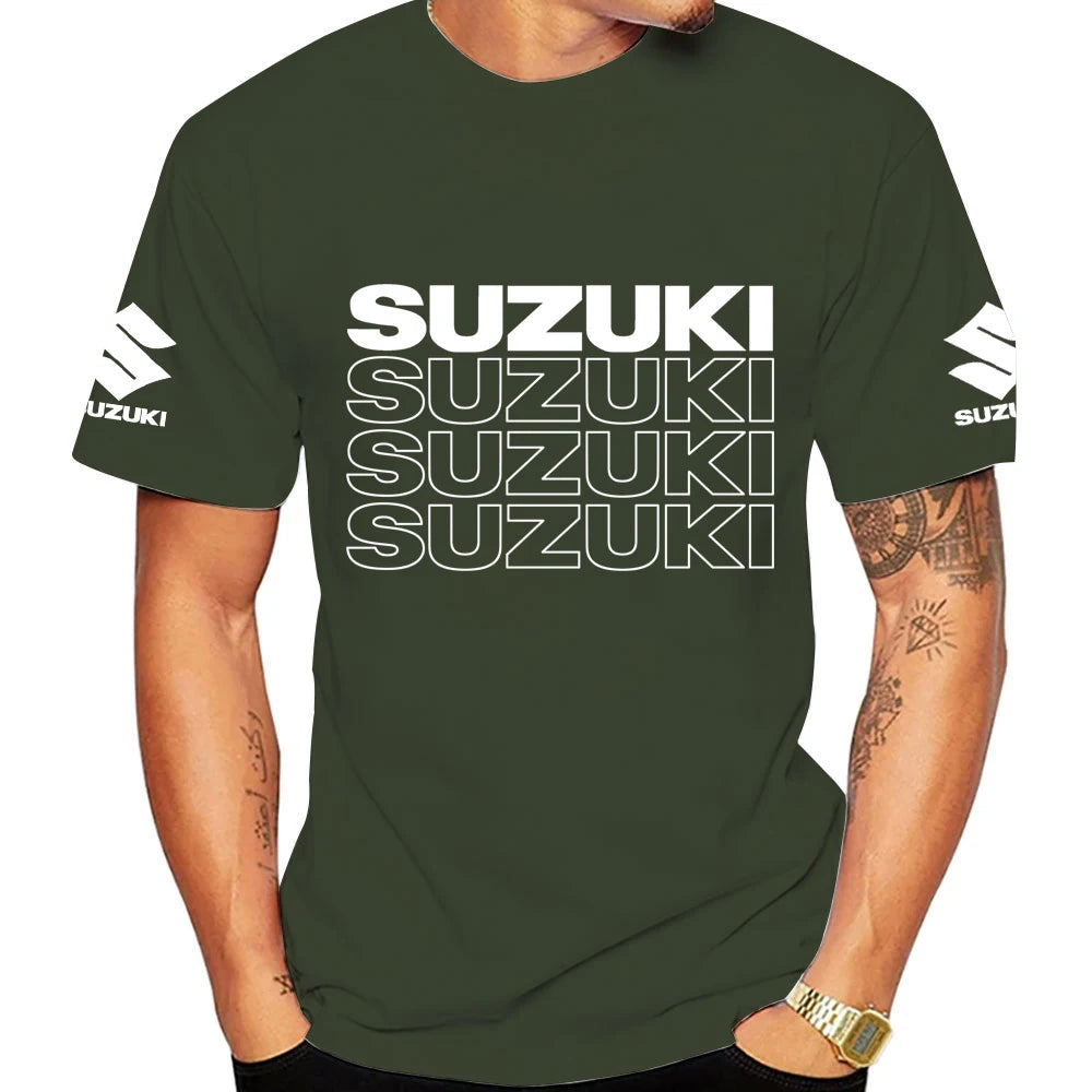 Racing Motorcycle Graphic T-Shirt | Men's 100% Cotton Moto Tee
