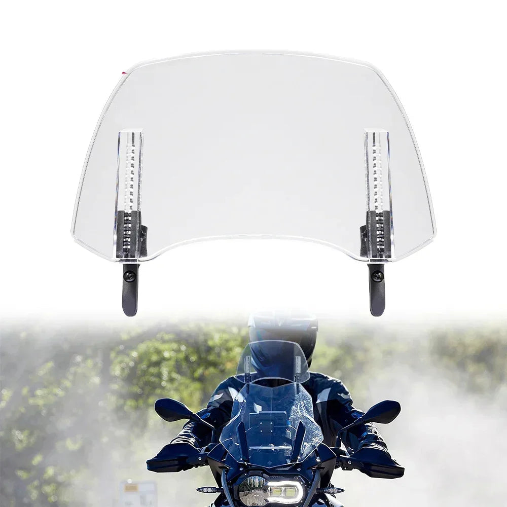 Universelle Motorrad-Windschutzscheibenverlängerung – verstellbarer Windabweiser zum Anklemmen