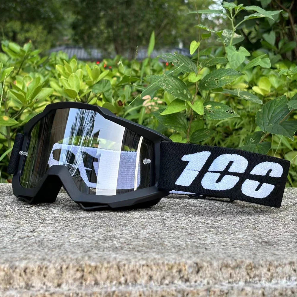 Motocross Racing Goggles – Wide View Mirrored Lens Off-Road Eyewear