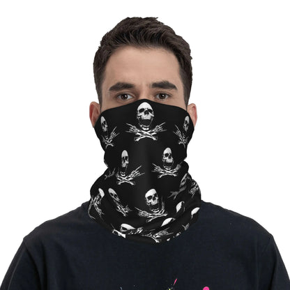 Rock & Skull Graphic Tube Bandana Neck Gaiter – Unisex Face Cover & Balaclava | 24 Designs