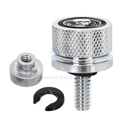Skull CNC Rear Fender Seat Bolt Nut Kit – 1/4"-20 Seat Mount Tool-Free