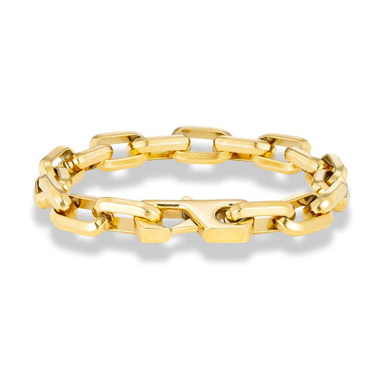 Vintage Black Chain Link Bracelet for Men – Punk Stainless Steel