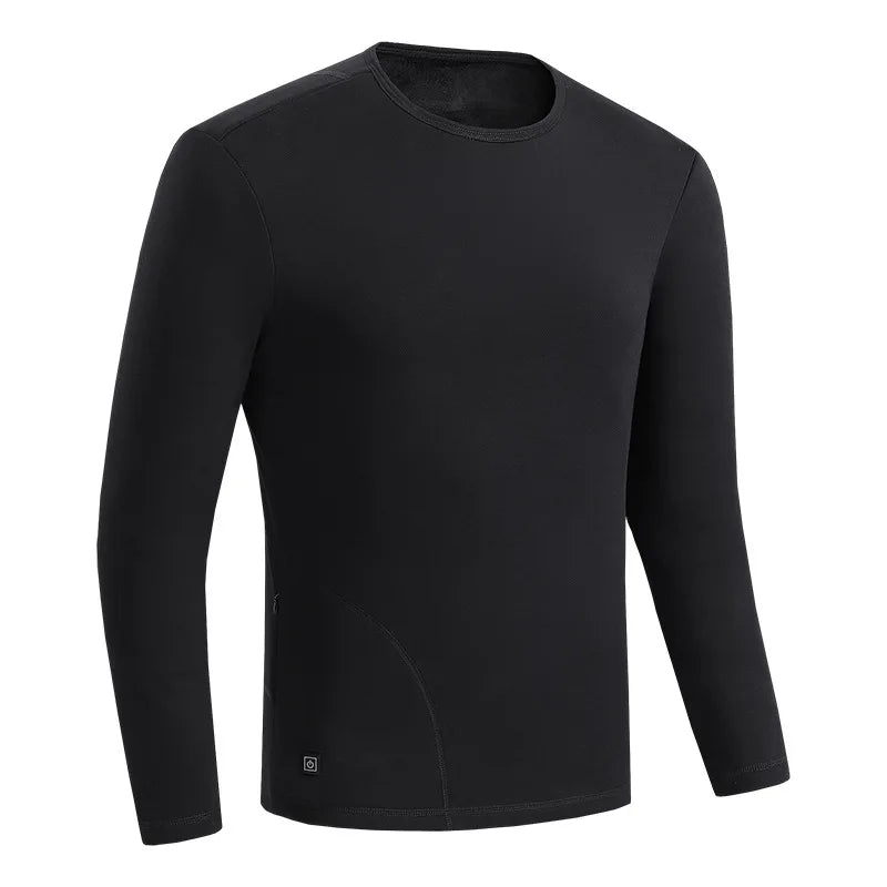 USB Heated Thermal Base Layer Top – Electric Heating Underwear for Men & Women