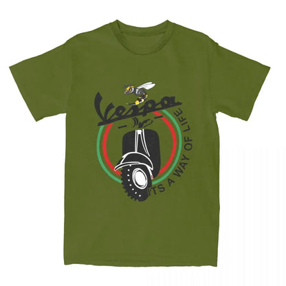 Men's Motorcycle Graphic T-Shirt – 100% Cotton S–5XL