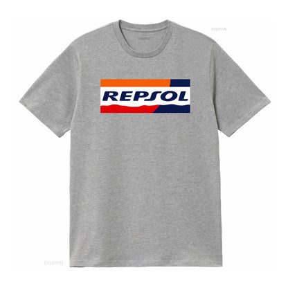 Racing Livery Graphic Print Cotton T-Shirt – Unisex Moto Fan Tee