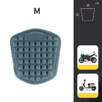 Gel Motorcycle Seat Pad – Breathable Shock-Absorbing Cushion Cover