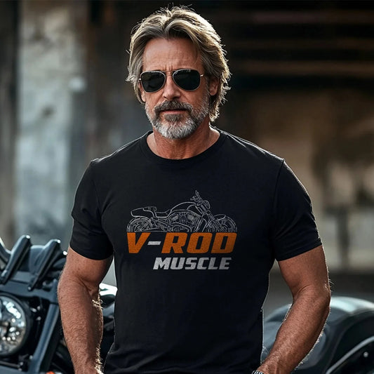 V-Rod Muscle Motorcycle T-Shirt – Cotton Moto Graphic Tee