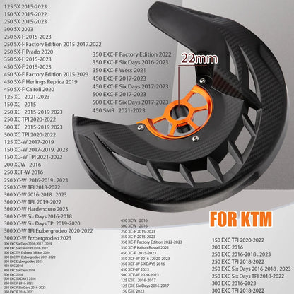 Front Brake Disc Guard – 22mm / 26mm Axle, ABS & Aluminium, Fits 275mm Discs