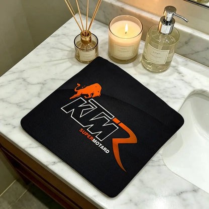 Serviette à main suspendue à motif moto – Tissu absorbant pour la cuisine et la salle de bains