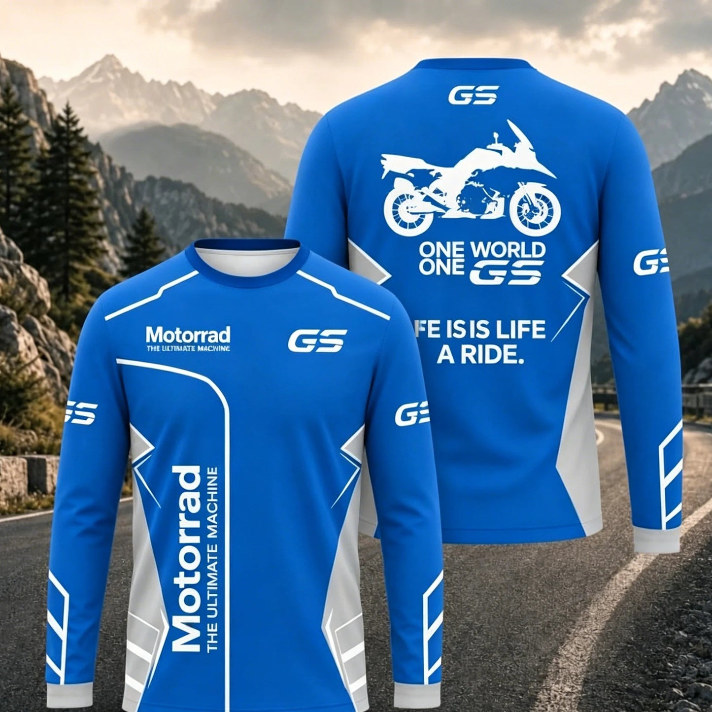 Motorcycle Long Sleeve Riding Jersey – Breathable, Anti-UV, Quick Dry – Men’s Outdoor Sport Shirt