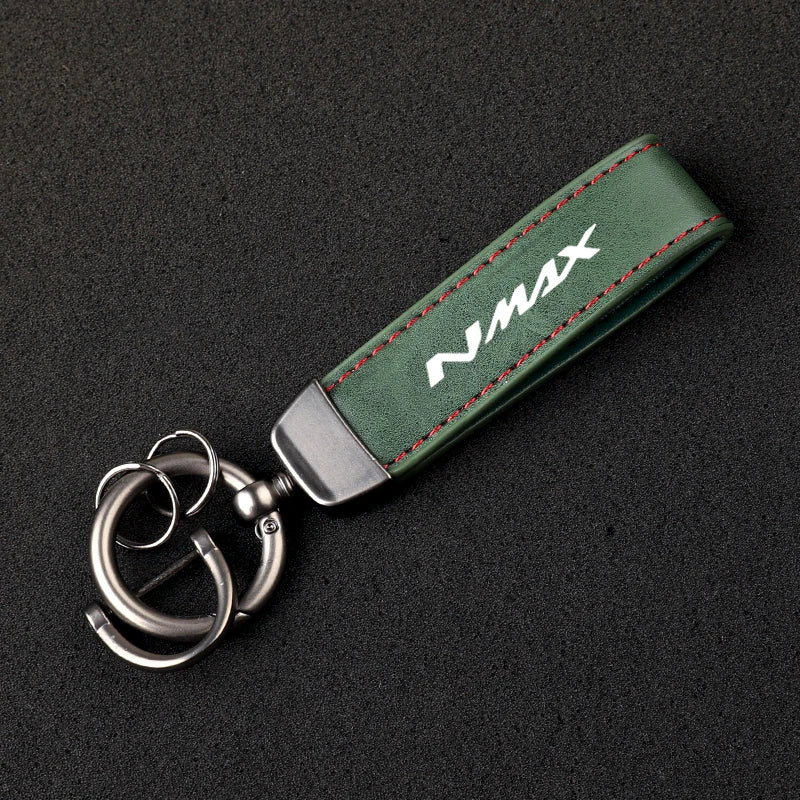 Carbon Fiber Motorcycle Keychain – Split Ring Key Pendant