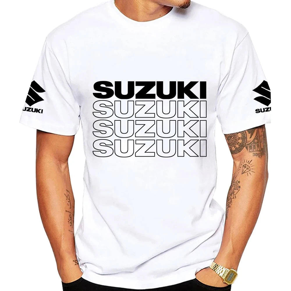 Racing Motorcycle Graphic T-Shirt | Men's 100% Cotton Moto Tee