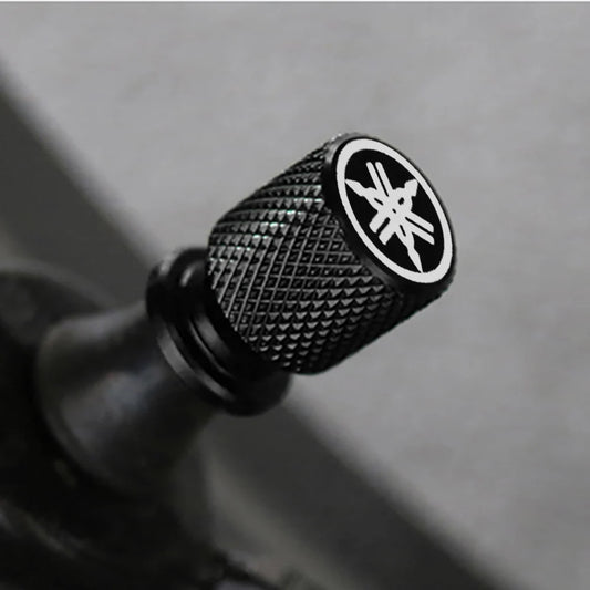 CNC Aluminum Motorcycle Tyre Valve Stem Caps – Set of 2