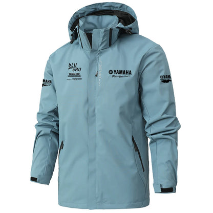 Windproof Waterproof Outdoor Riding Jacket – Detachable Hood, 4-Season