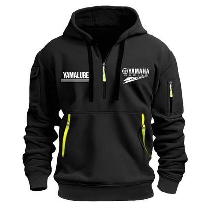 Motorsport Racing Hoodie – Multi-Pocket Half-Zip Moto Sweatshirt