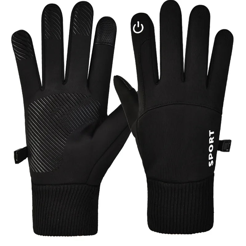 Winter Thermal Motorcycle Gloves – Fleece Waterproof Touchscreen
