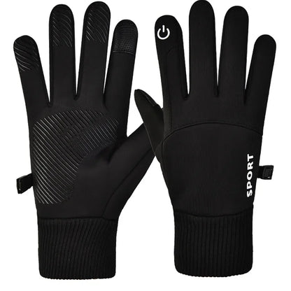 Winter Thermal Motorcycle Gloves – Fleece Waterproof Touchscreen