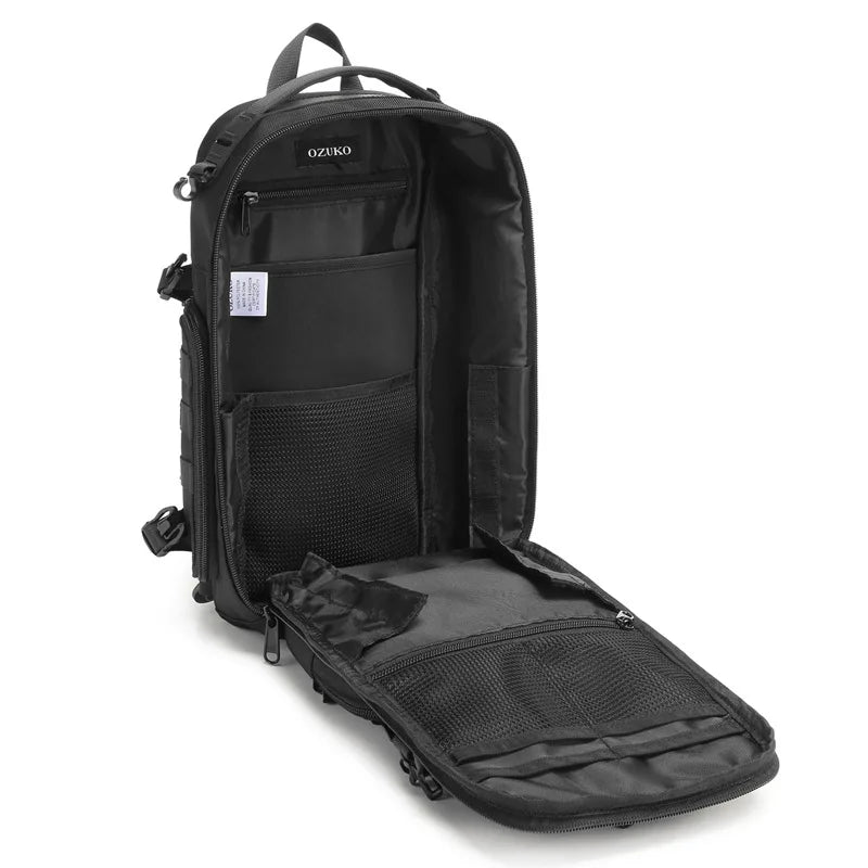 Borsa tattica a tracolla e da petto — Impermeabile, ricarica USB, 5 colori