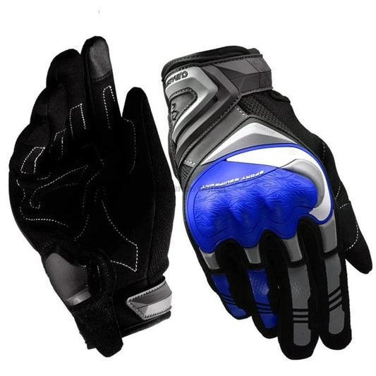 Full-Finger Motorcycle Gloves – Touchscreen, Hard-Shell Knuckle, Breathable