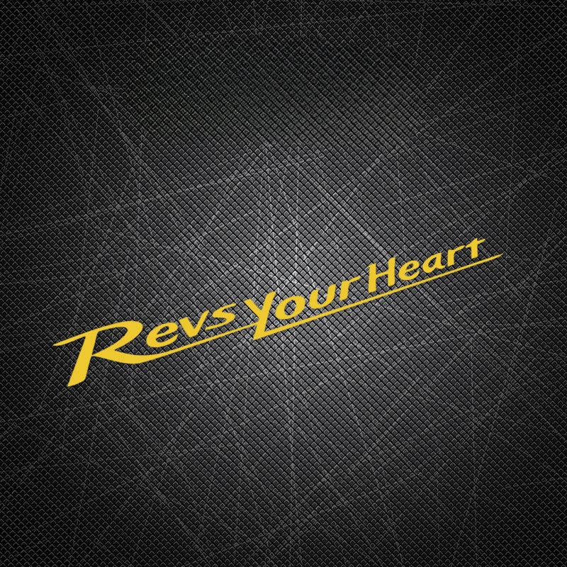 Revs Your Heart Motorcycle Sticker – Waterproof PVC Decal