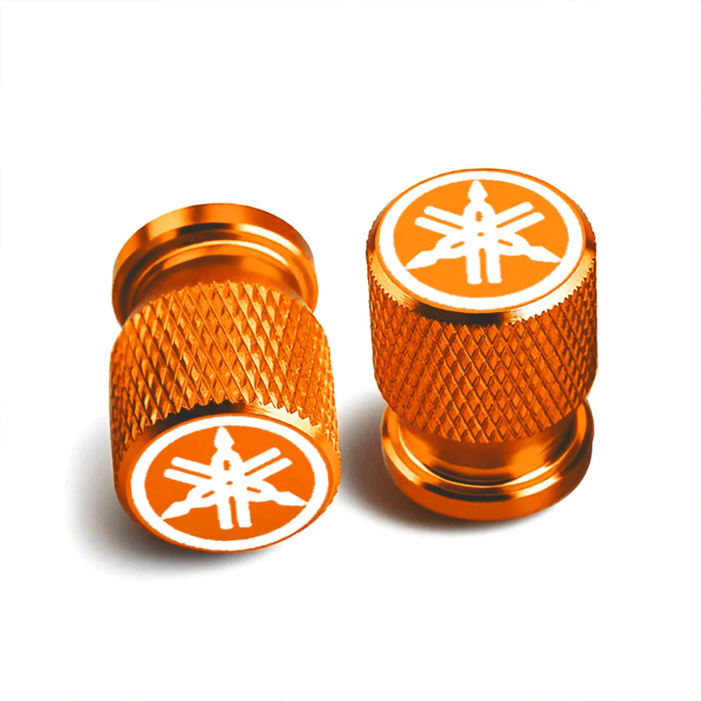 CNC Aluminum Motorcycle Tyre Valve Stem Caps – Set of 2