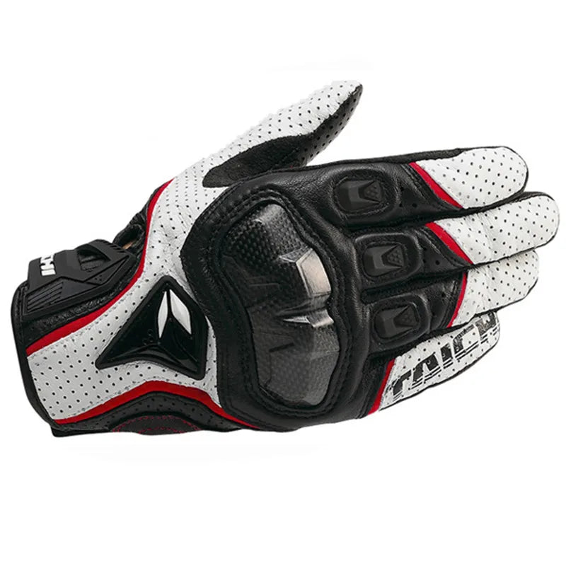 Men's Genuine Leather Motorcycle Gloves