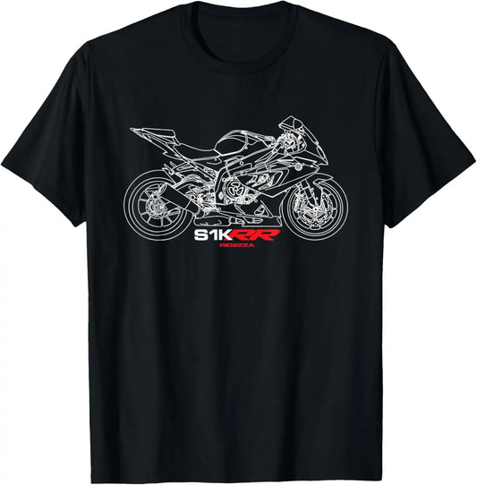 Motorcycle Streetwear T-Shirt 100% Cotton O-Neck Short Sleeve – Men