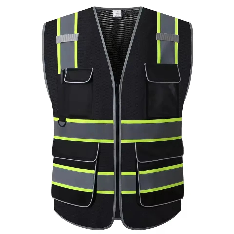 High-Visibility Reflective Safety Vest – Mesh Breathable | 6 Sizes